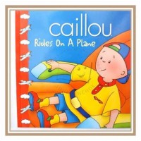 Caillou rides on a plane