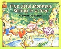 Five little monkeys sitting in a tree