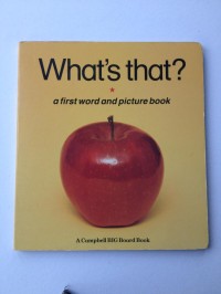 What's That? A First Word and Picture Book